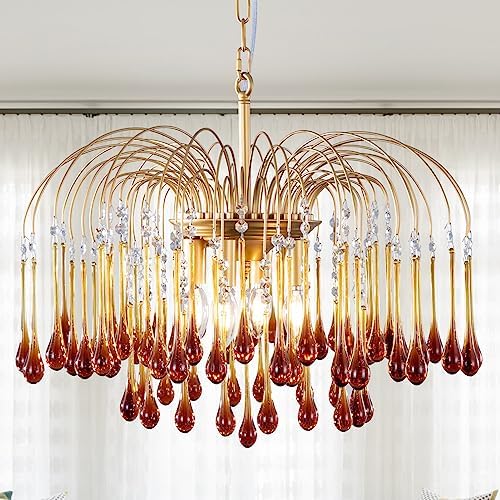 TOCHIC Crystal Gold Chandelier Modern Design