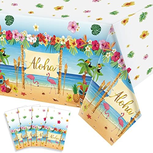 Flamingo Table Cover 6 Pcs Tropical Decor