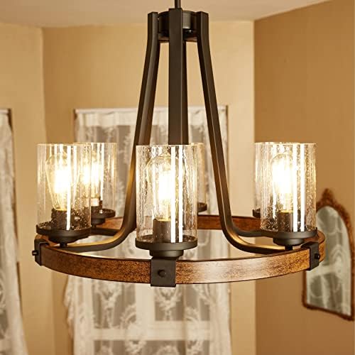 Overstock 6-Light Wagon Wheel Chandelier