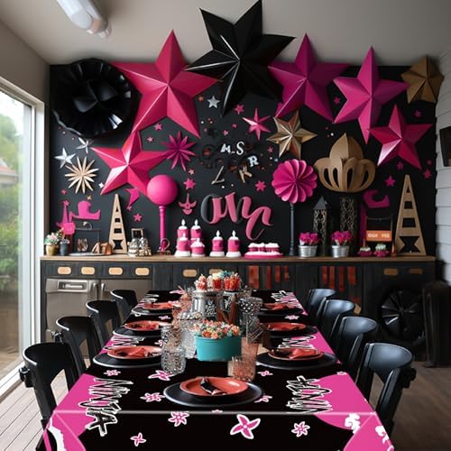 Gejoy 3 Pcs Ninja Theme Tablecloth for Parties