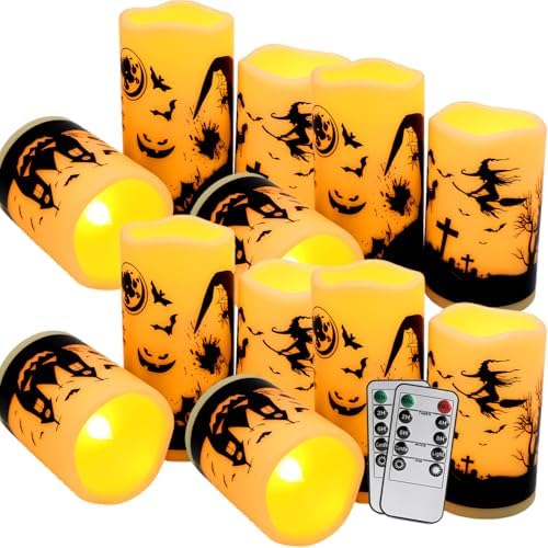 12-Pack Waterproof Flameless LED Candles with Remote and Timer