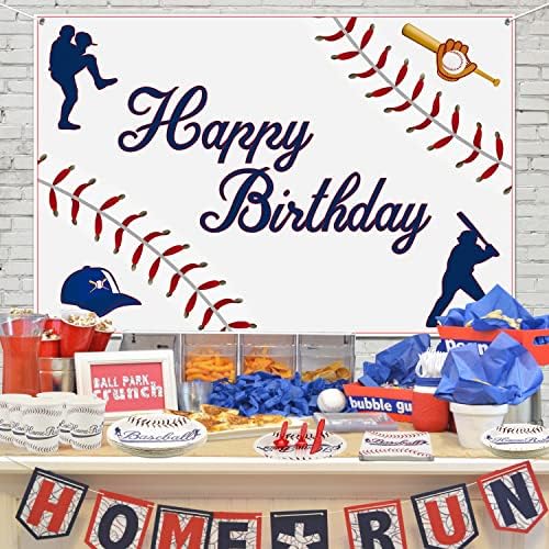 Baseball Party Tableware Set 81 Pcs Disposable