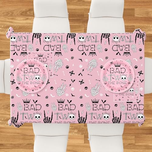 3 Pack Bad Two The Bone Tablecloths 108x54 Inch