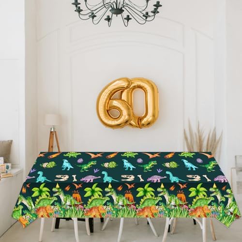 METIXOZE 3pc Dinosaur Party Tablecloth