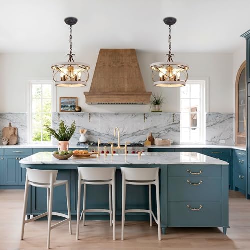 Bella Depot 5 Light Rustic Wood Chandelier Dimmable