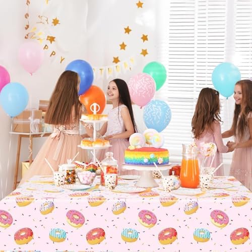 Egami 2pcs Donut Tablecloth for Party Decorations