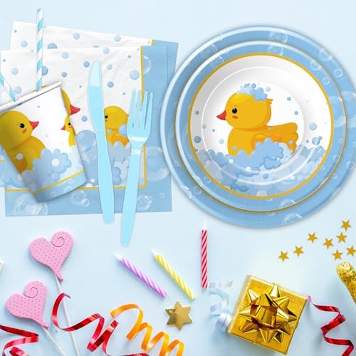 Rubber Duck Tableware Set for 24 Guests