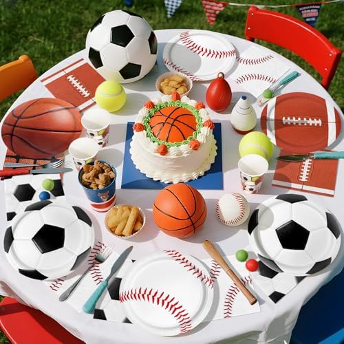 Gatherfun Sports Birthday Party Kit for 24