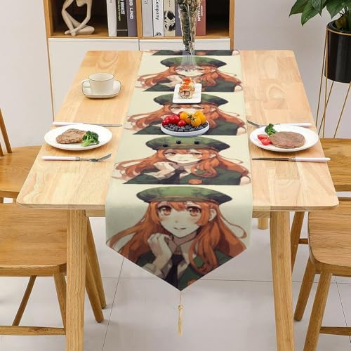 Beautiful Cartoon Table Runner Reusable Tablecloth 178x33cm