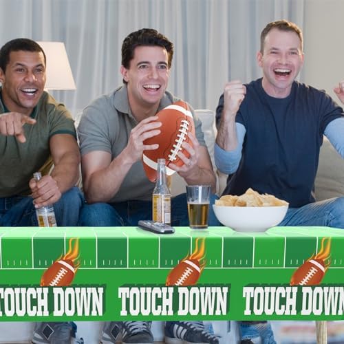 Vilnadu Football Tablecloth 54x108 Inch 2Pcs Touchdown Cover