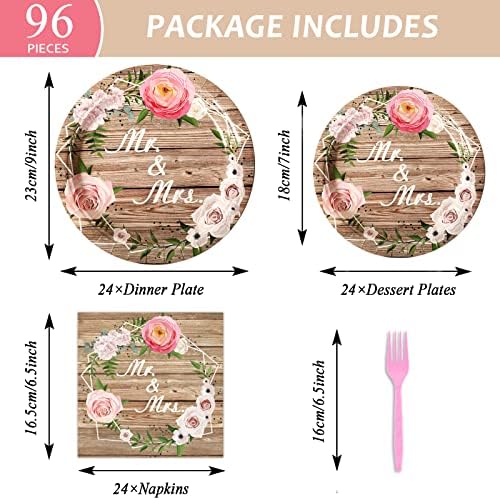 Bridal Shower Tableware Set for 24 Guests