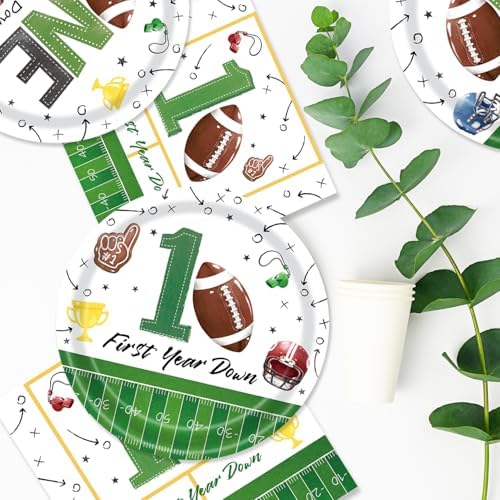 40Pcs Football Themed Birthday Tableware Set