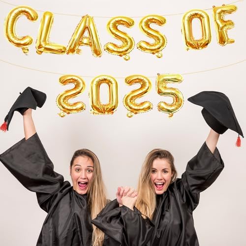 Tedercle 16 Inches Class of 2025 Balloons Banner