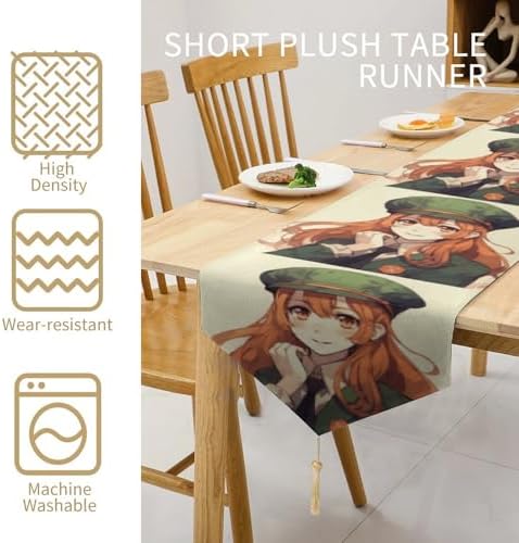 Beautiful Cartoon Table Runner Reusable Tablecloth 178x33cm