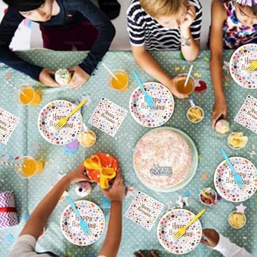 150 Pcs Happy Birthday Party Supplies Tableware