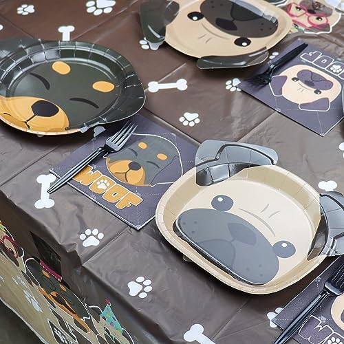 Dog Party Decorations 81Pcs Birthday Supplies for Kids