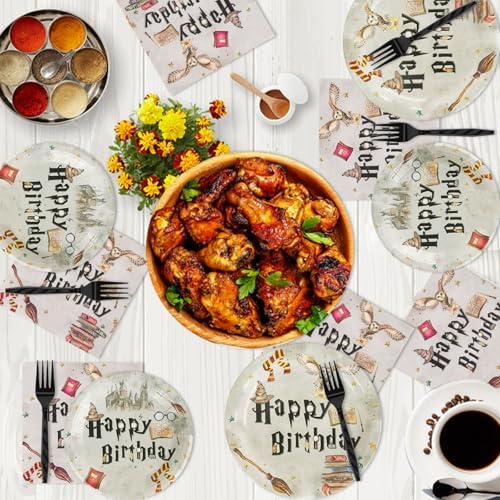 200Pcs Magical Wizard Party Tableware Kit