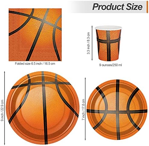 Durony 169 Piece Basketball Themed Party Pack
