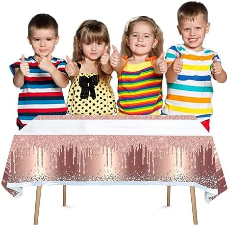 Egami Glitter Diamonds Happy Birthday Tablecloth 70x42 Inches