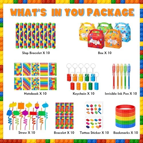 DMIGHT 90PCS Building Block Party Favors Kit