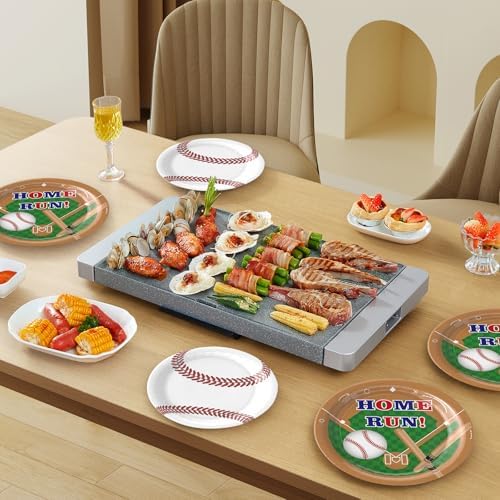 96Pcs Baseball Themed Party Tableware Set for 24 Guests