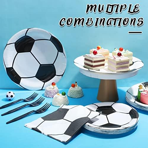 Yetene Soccer Party Tableware Set for 24 Guests