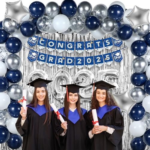 BBTO 2025 Graduation Party Decorations with Banners and Balloons