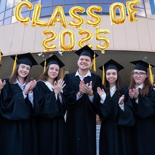 Tedercle 16 Inches Class of 2025 Balloons Banner