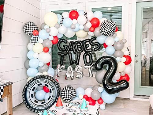Checkered Balloons 6 Pack 22 Inch Racing Theme Decor
