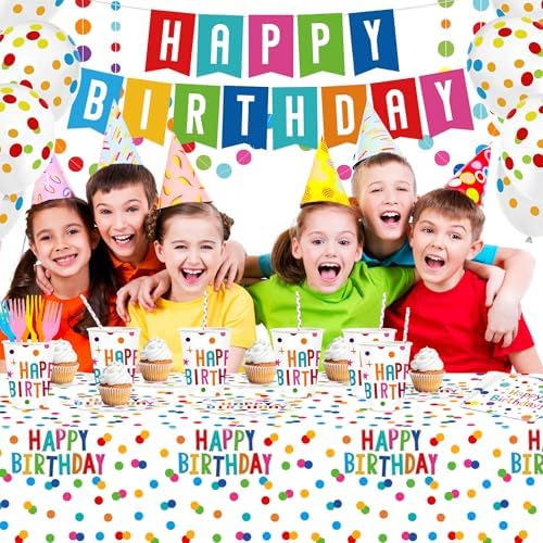 170 Pcs Birthday Party Supplies Set for Kids and Adults