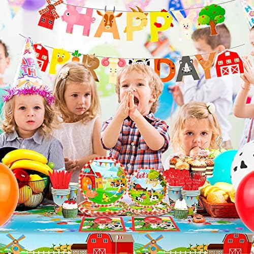 Farm House Fun Barnyard Animals Party Supplies 130pcs