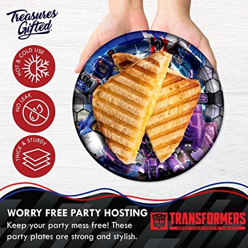 Treasures Gifted Transformers Party Plates 16ct 9in Decepticons