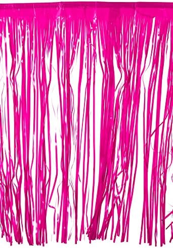 Creative Converting 12-Foot Pink Plastic Table Skirt