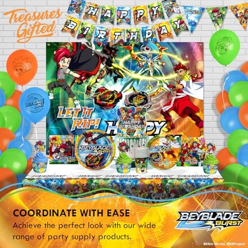 Treasures Gifted BEYBLADE BURST Party Plates 9in 16ct