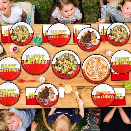 96PCS Cartoon Ball Party Tableware Set for Kids