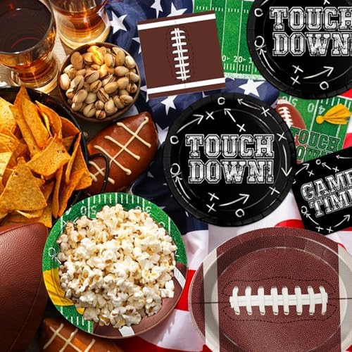 Football Party Supplies Kit for 24 Guests