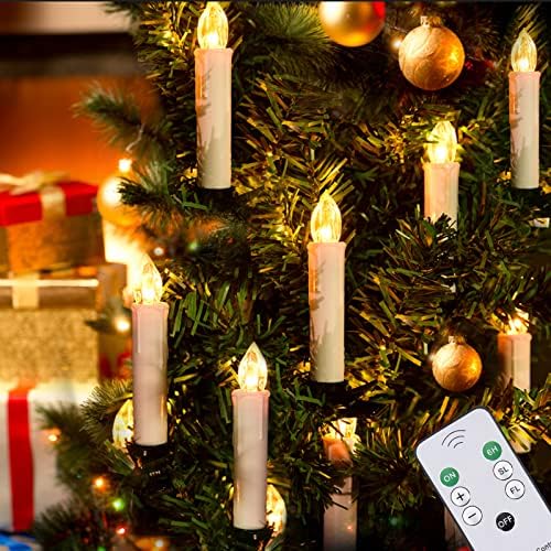 JOSU Flameless Candles Birthday Decor 12PCS LED