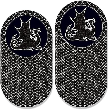 116 Piece Black Dragon Party Tableware Set for 16 Guests