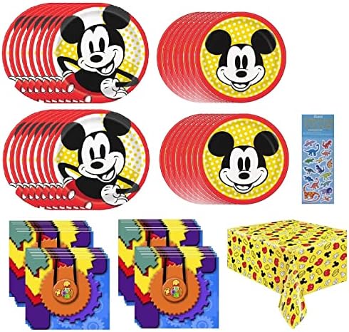 Mickey Mouse Birthday Party Supplies Decoration Bundle