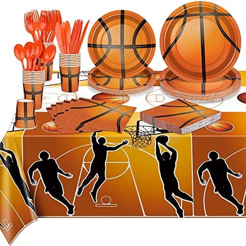 Durony 169 Piece Basketball Themed Party Pack