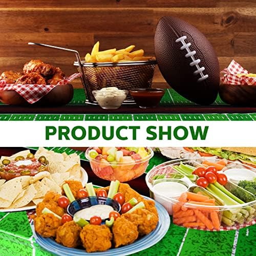 Tegeme Football Field Tablecloth 54x108 6 Pack