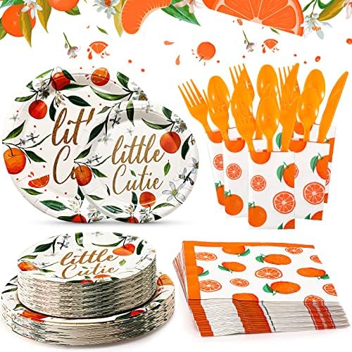 300 Pcs Little Cutie Birthday Party Plates Napkins Set