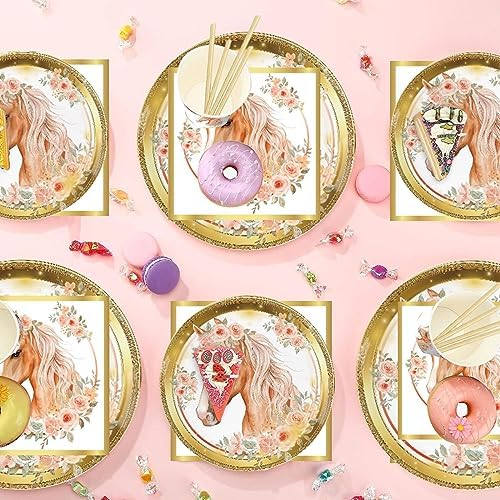 Horse Party Tableware Set 60 Pieces