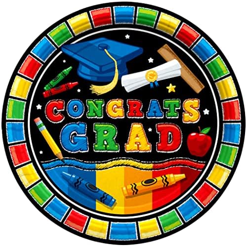 Treasures Gifted Graduation Party Plates - 9 Inch 24 Count