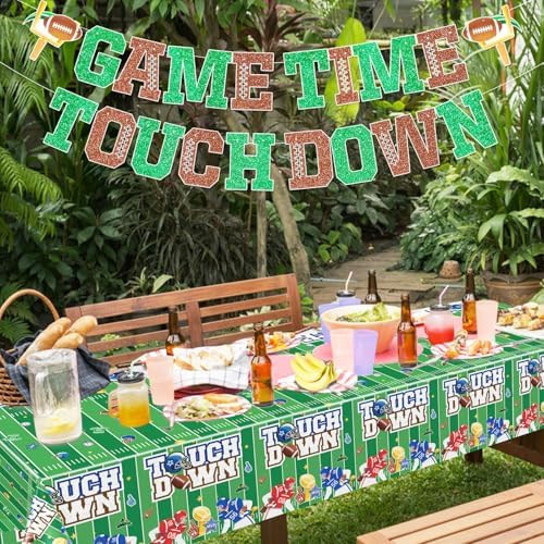 Football Party Decorations Tablecloths for Birthday and Game Themes