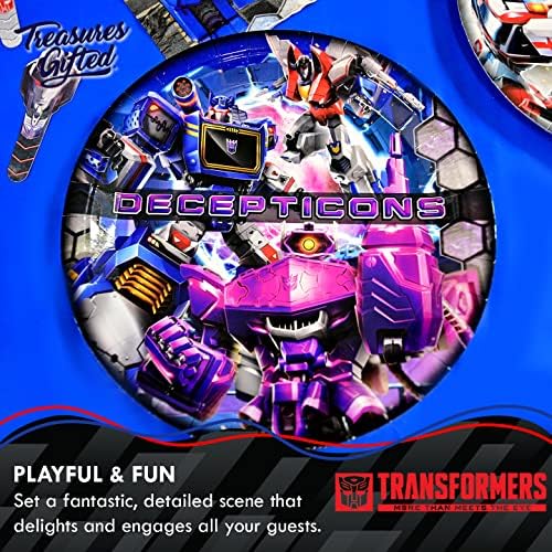 Treasures Gifted Transformers Party Plates 16ct 9in Decepticons