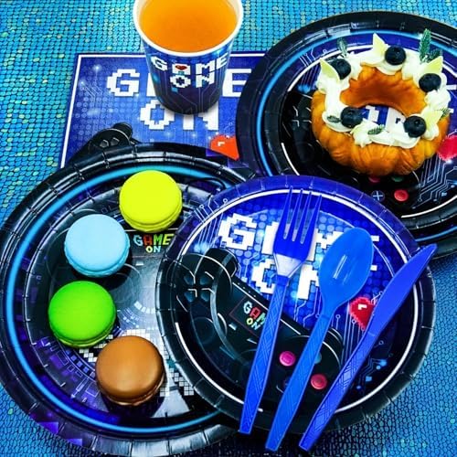 175 Pcs Video Game Party Tableware Set for 25 Guests