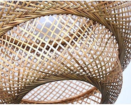 Southeast Asian Style Bamboo Chandelier 1 Light Geometry Lamp Shade
