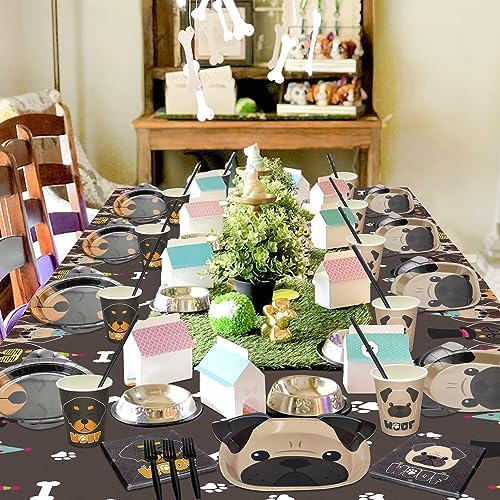 Dog Party Decorations 81Pcs Birthday Supplies for Kids