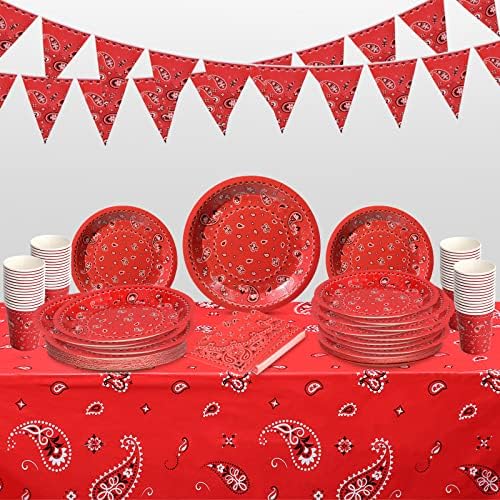 123 Pcs Western Cowboy Party Decoration Set